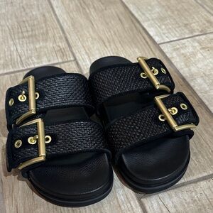 Allsaints sian leather buckle sandals